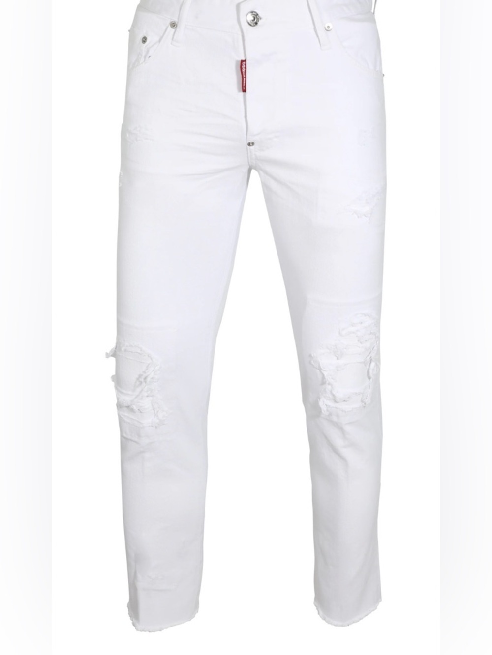 Dsquared2 White Distressed Jeans Size 38 (US 2/4) NWT